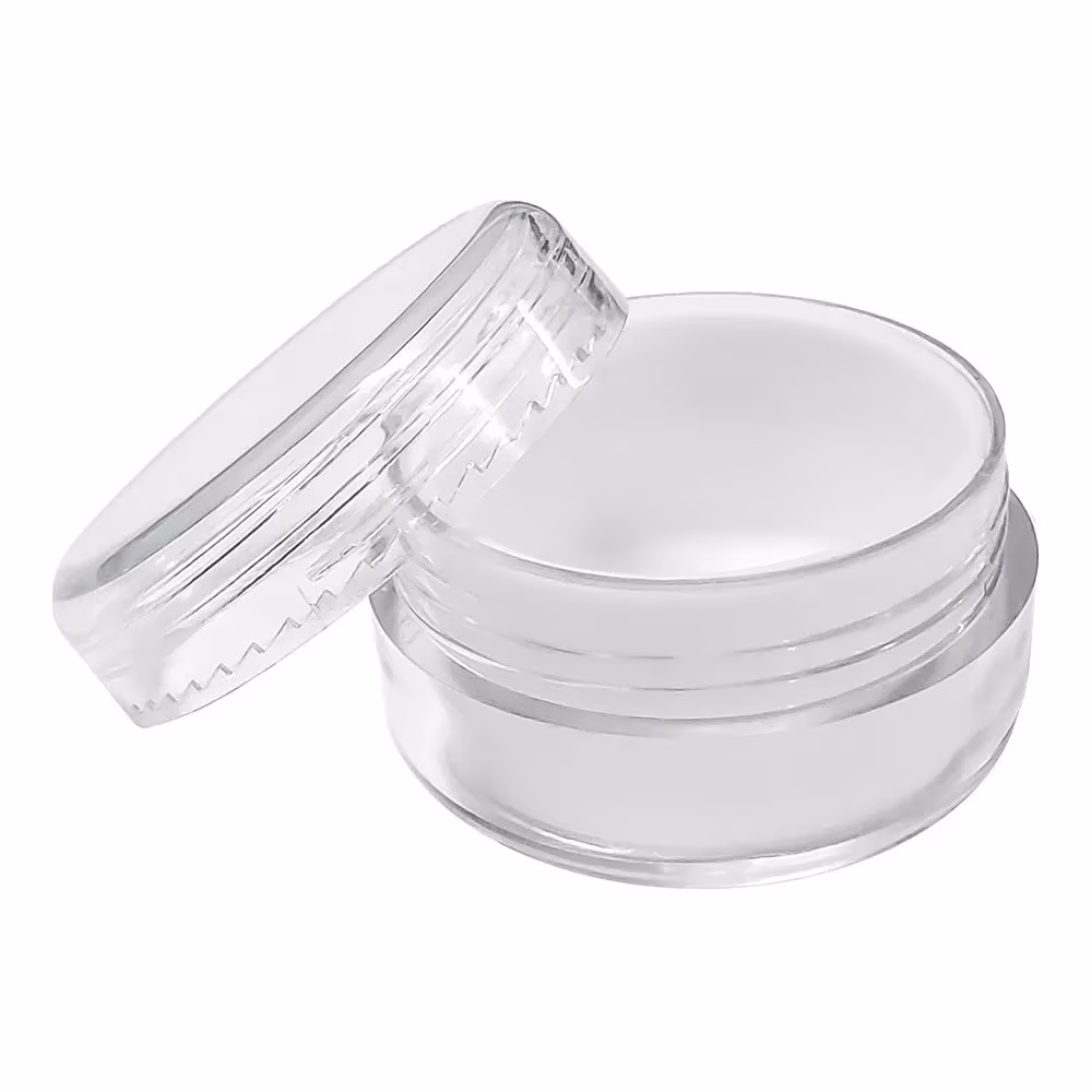 10ML Polypropylene Concentrate Jars W/ Silicone Insert – Clear (1,000 Qty)