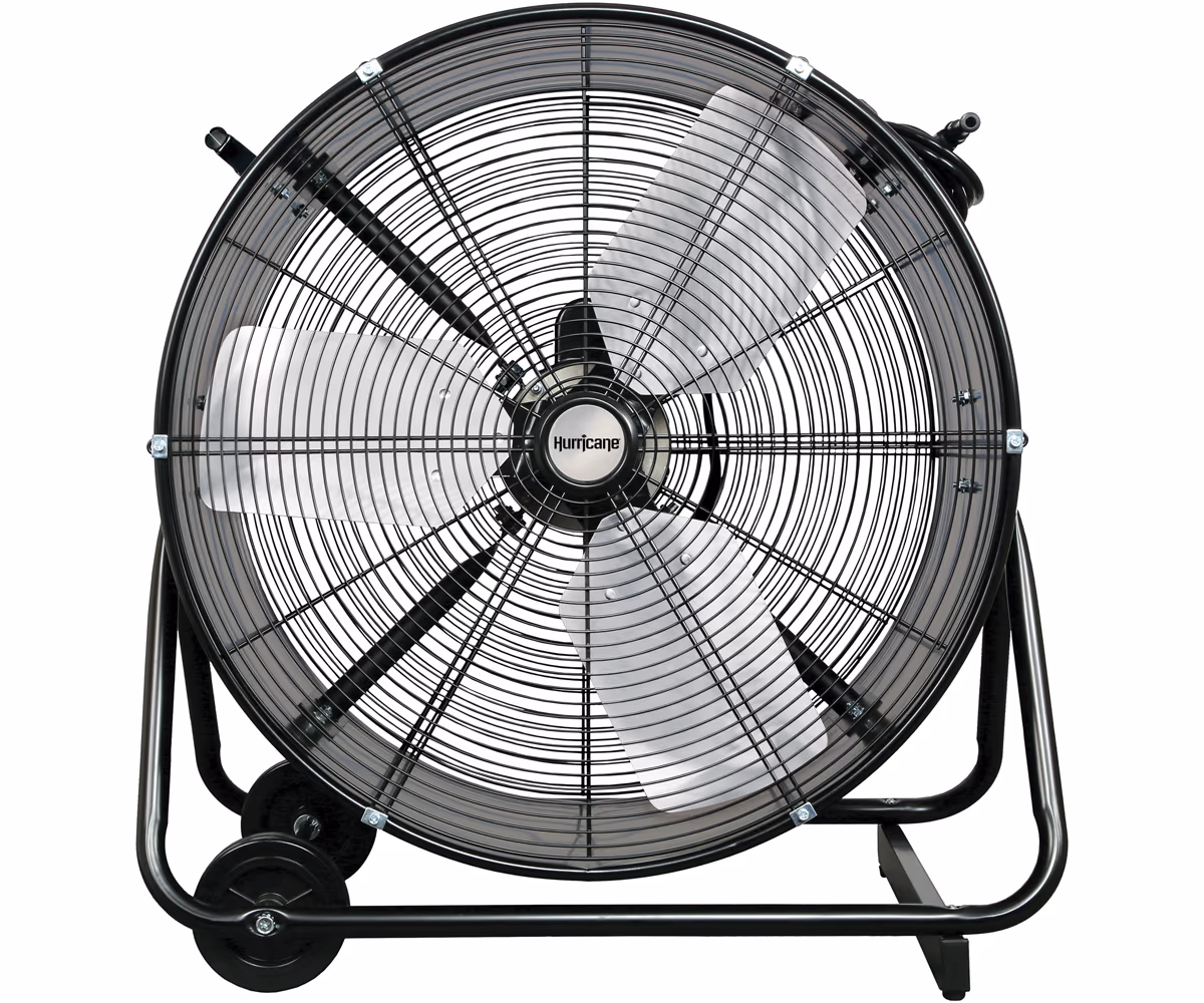 Pro Heavy Duty Adjustable Tilt Drum Fan 24 In