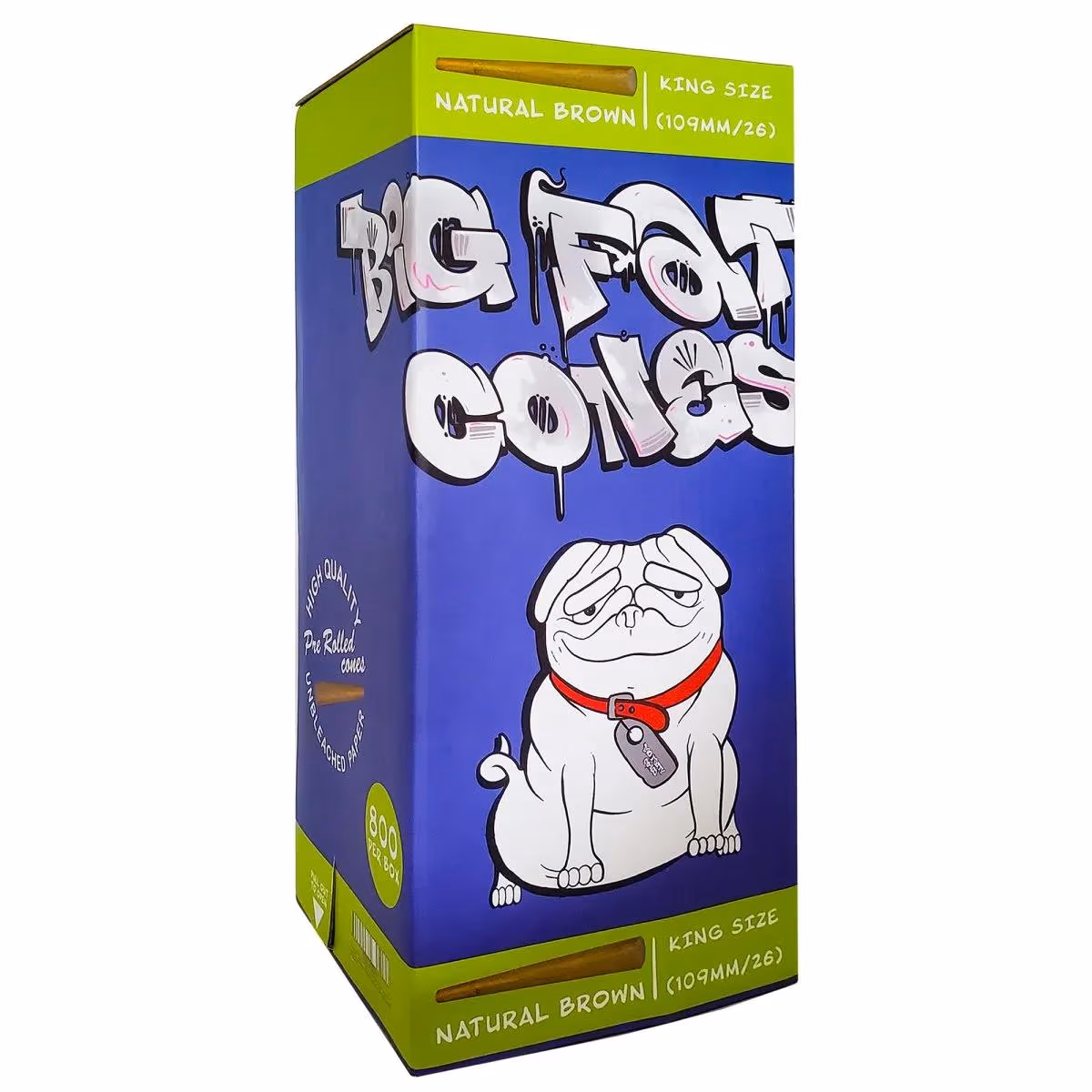 109mm | King Size | Natural Raw Brown