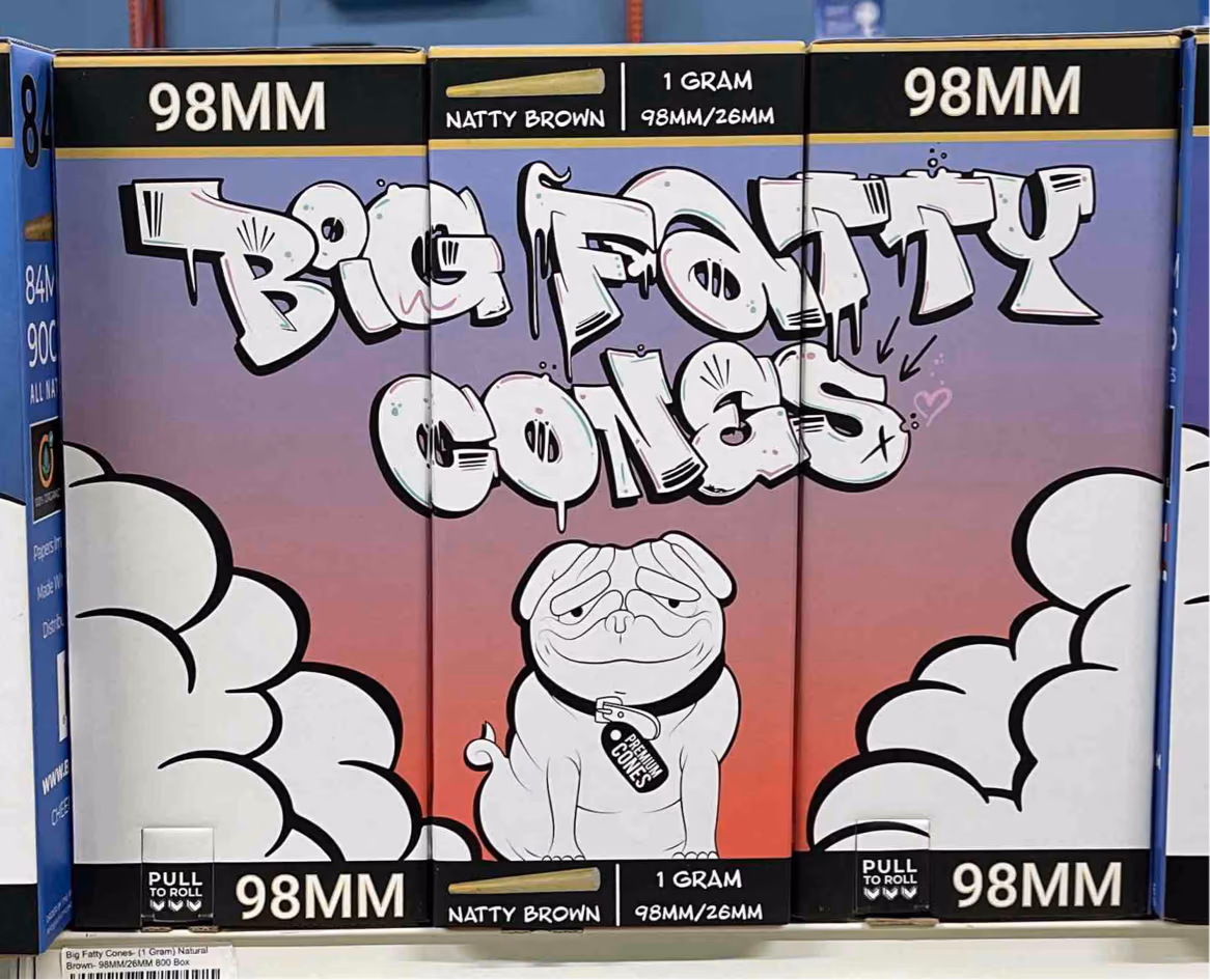 98mm | 1 Gram | Natural Raw Brown