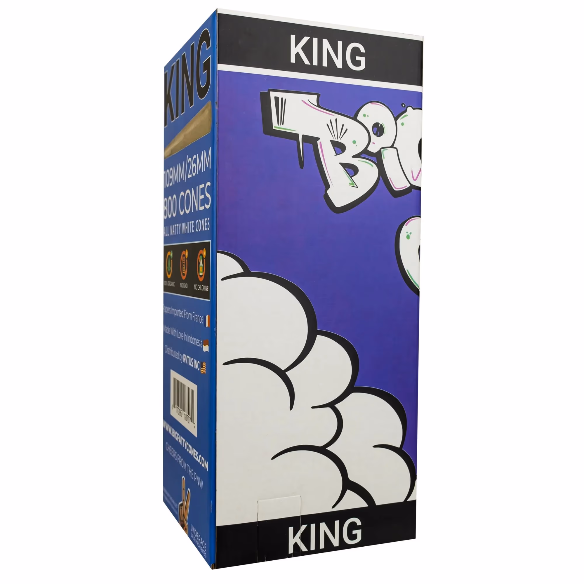 109mm | King Size | Natural Raw White | 800 Pack
