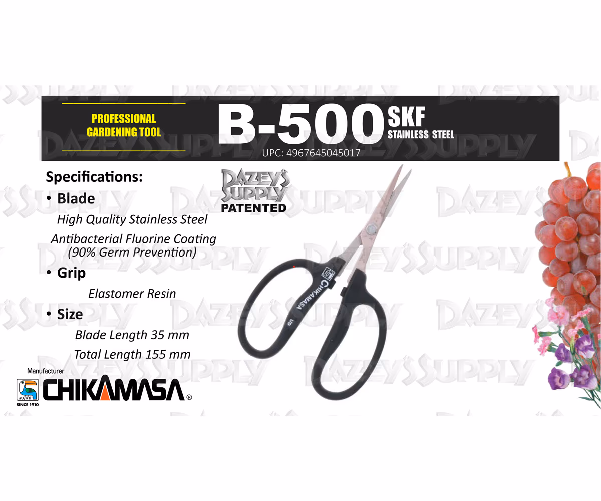 Chikamasa B500SKF Stainless Steal Black Handle