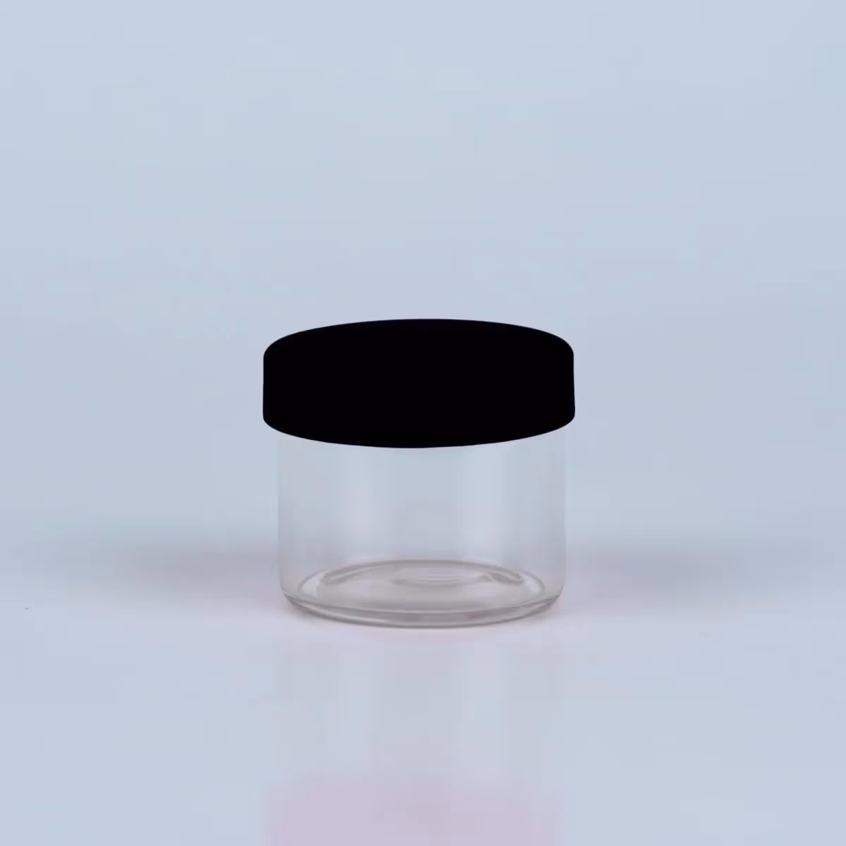 6ML Round Glass Concentrate Jar W/ Silicone Lids – Black Lids