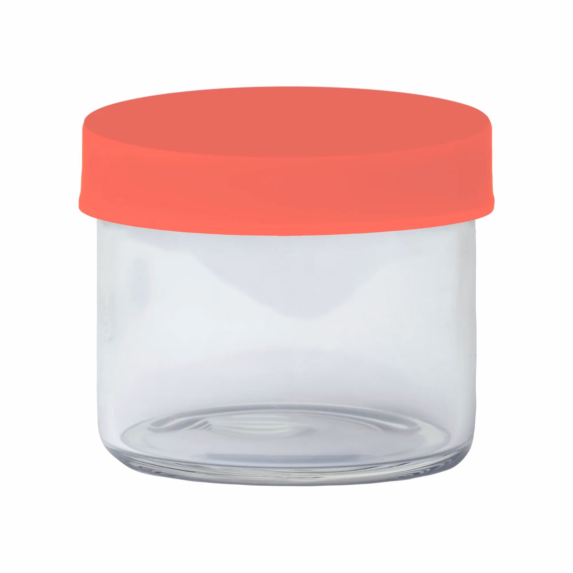 6ML Round Glass Concentrate Jar W/ Silicone Lids – Red Lids