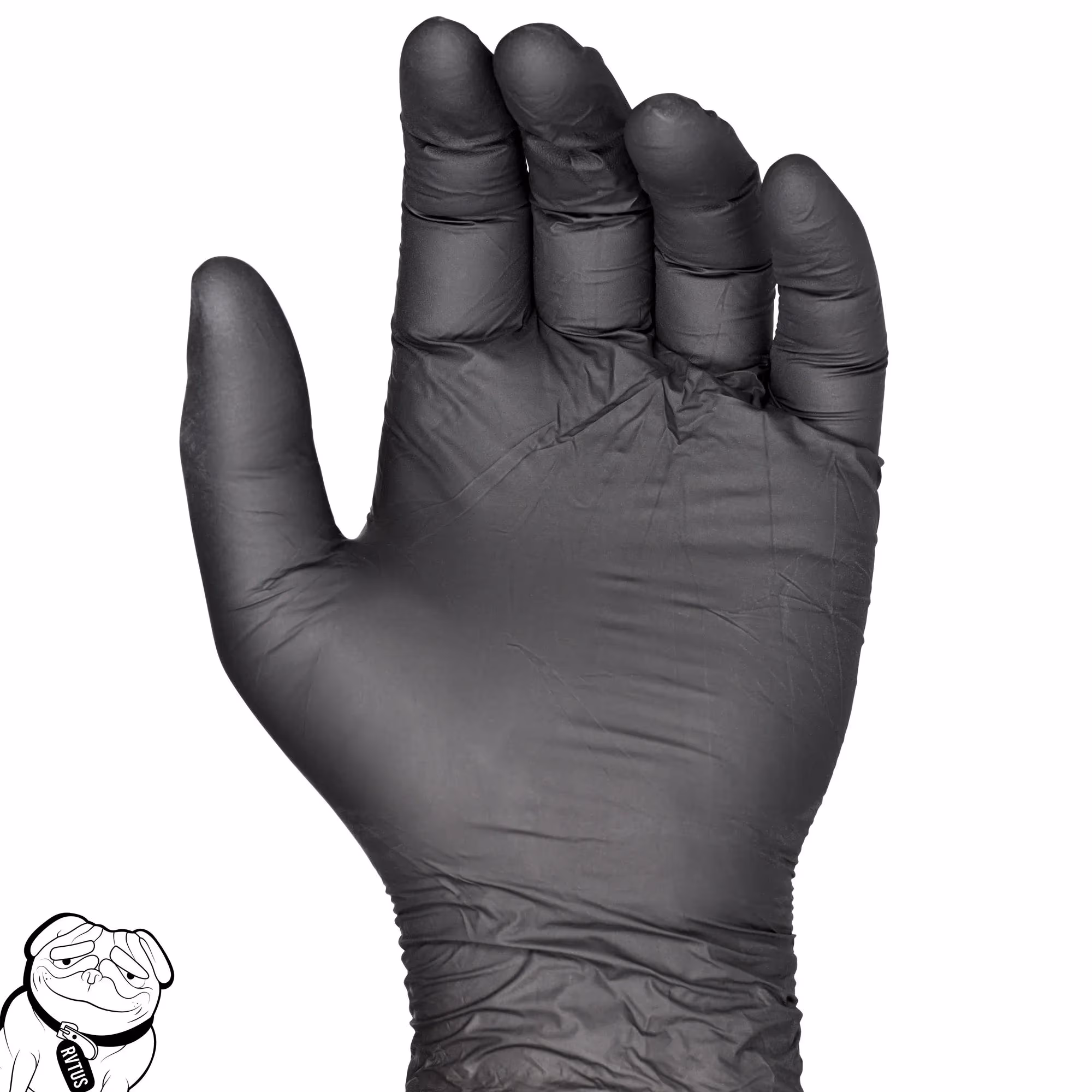 5ML Nitrile Disposable Gloves – Black – Latex Free – Large - Case