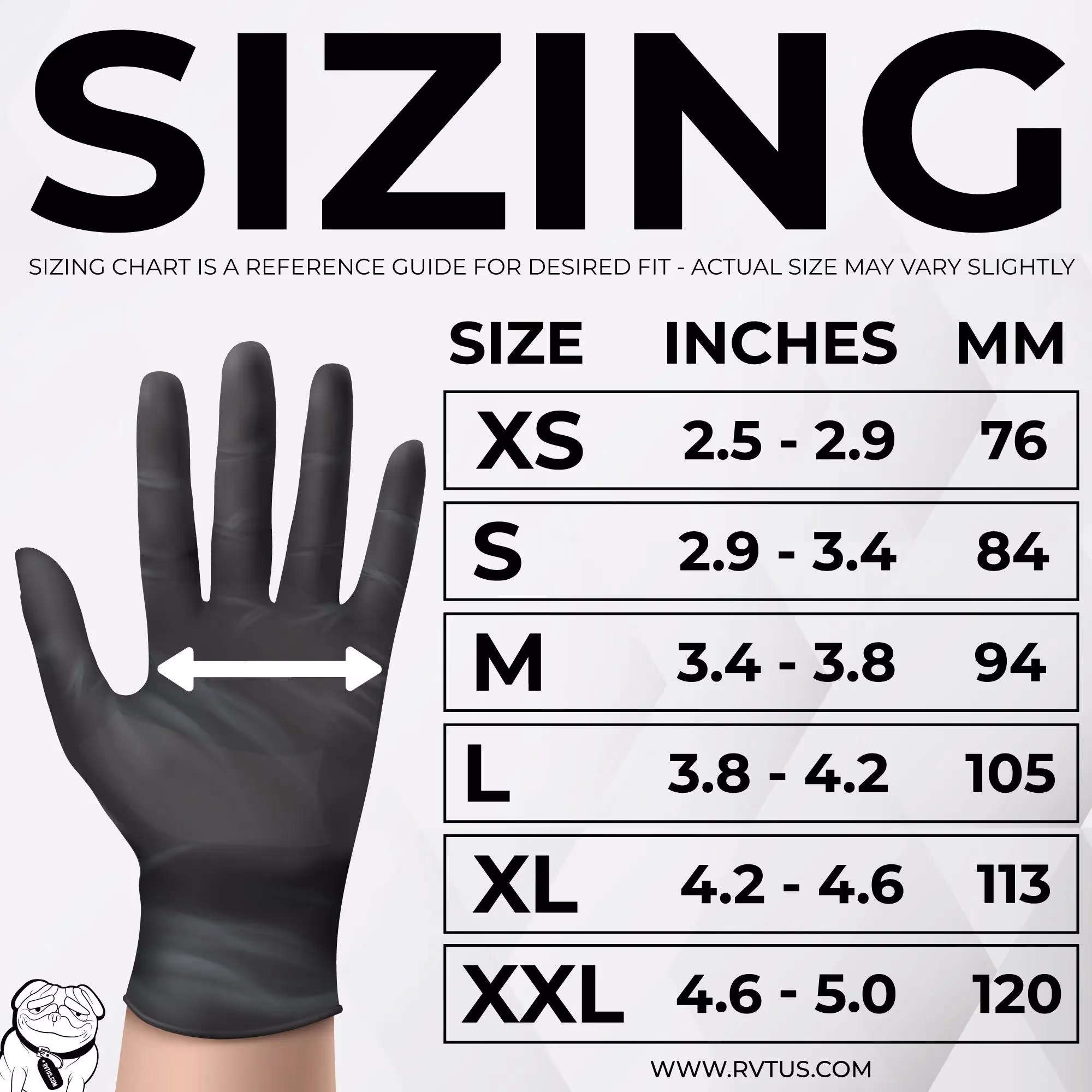 5ML Nitrile Disposable Gloves – Black – Latex Free – Medium - Box