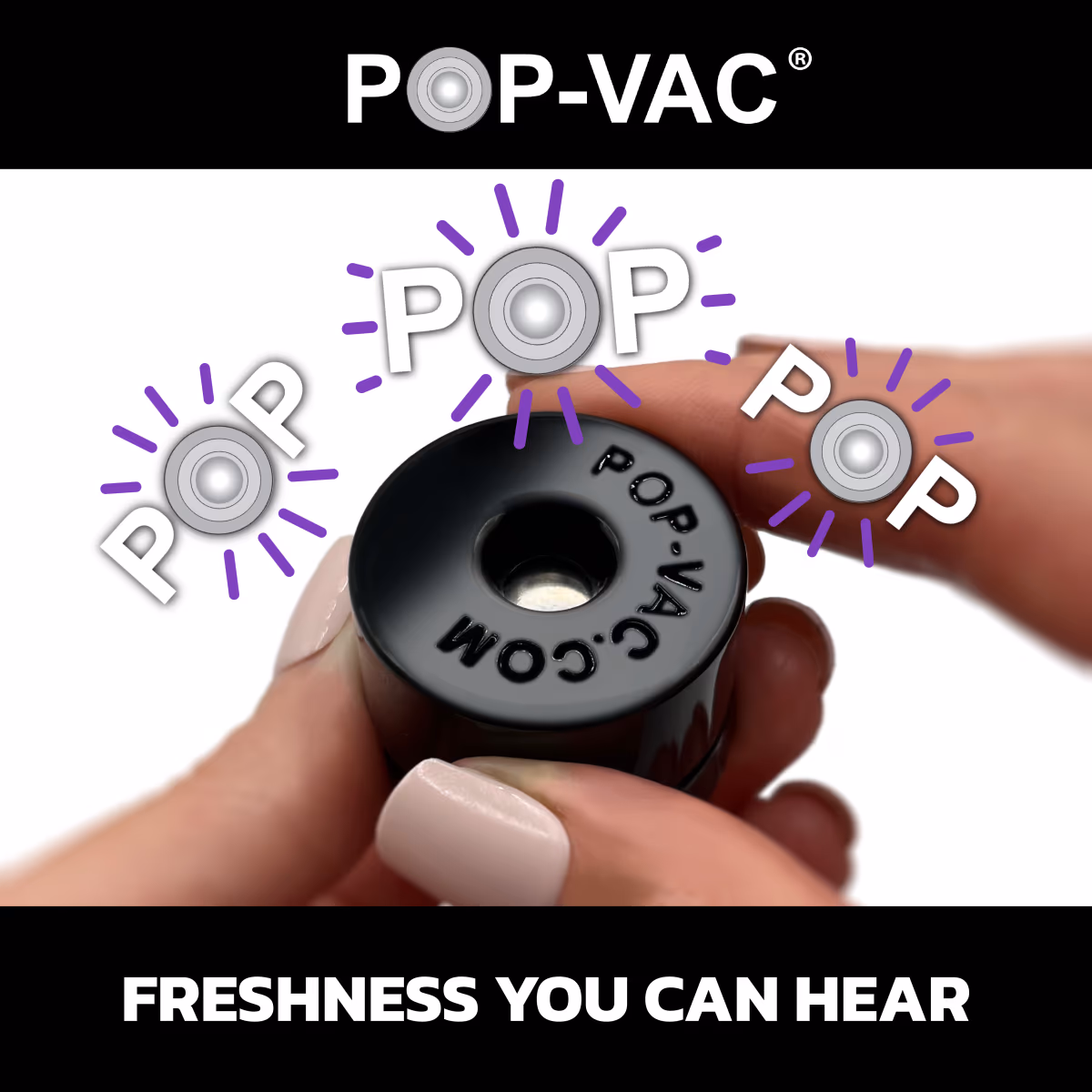 POP-VAC 4ml Jars – Refillable Vacuum Sealed Storage Containers