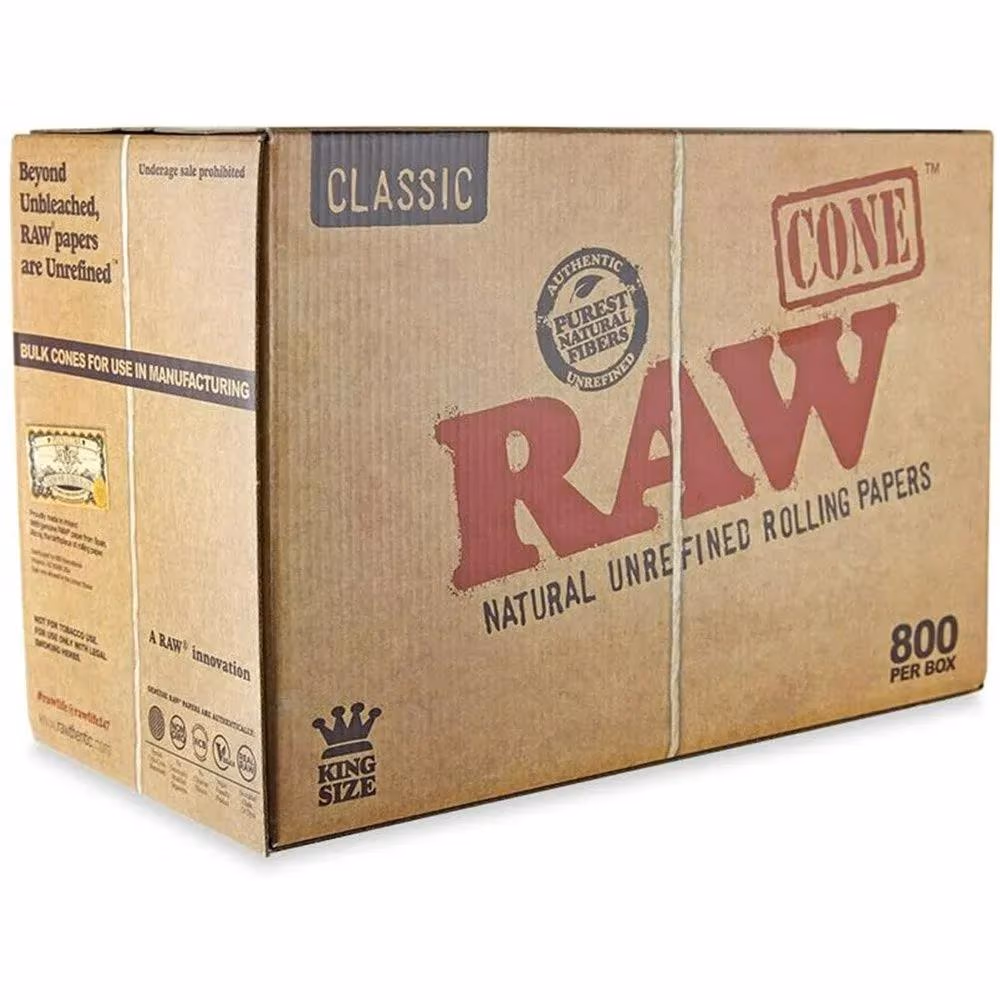 109mm Classic King Size Pre-Rolled Cones – Brown – 800 Pack