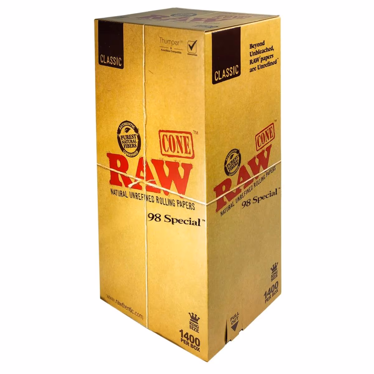 98MM Special Pre-Rolled Cones - Brown - 1,400 Pack