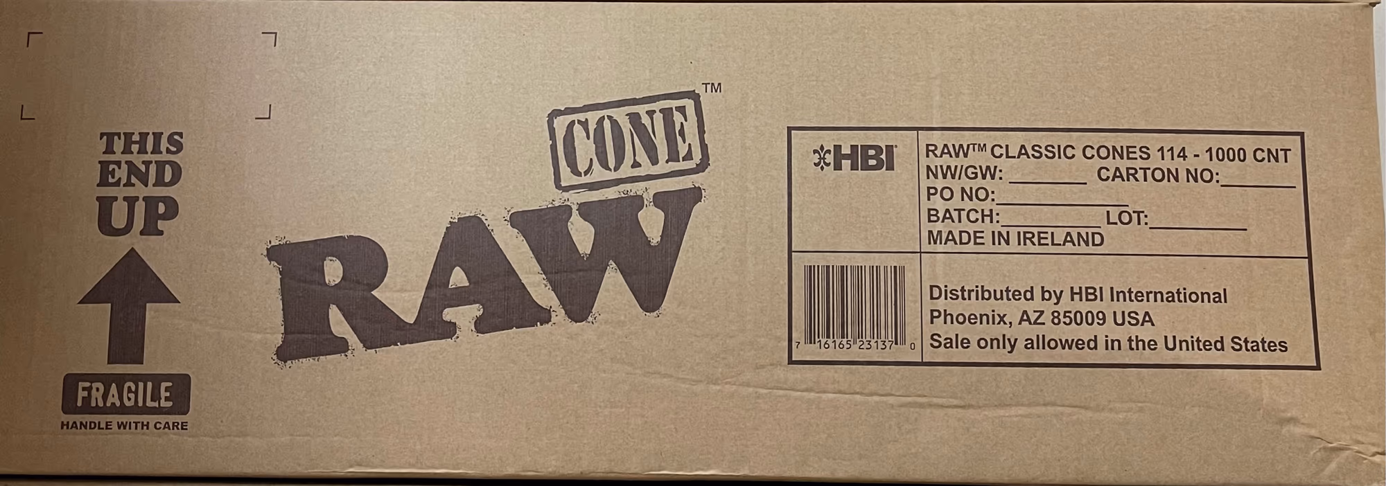 84mm Classic 1 1/4 Pre-Rolled Cones - Brown - 1000 Pack