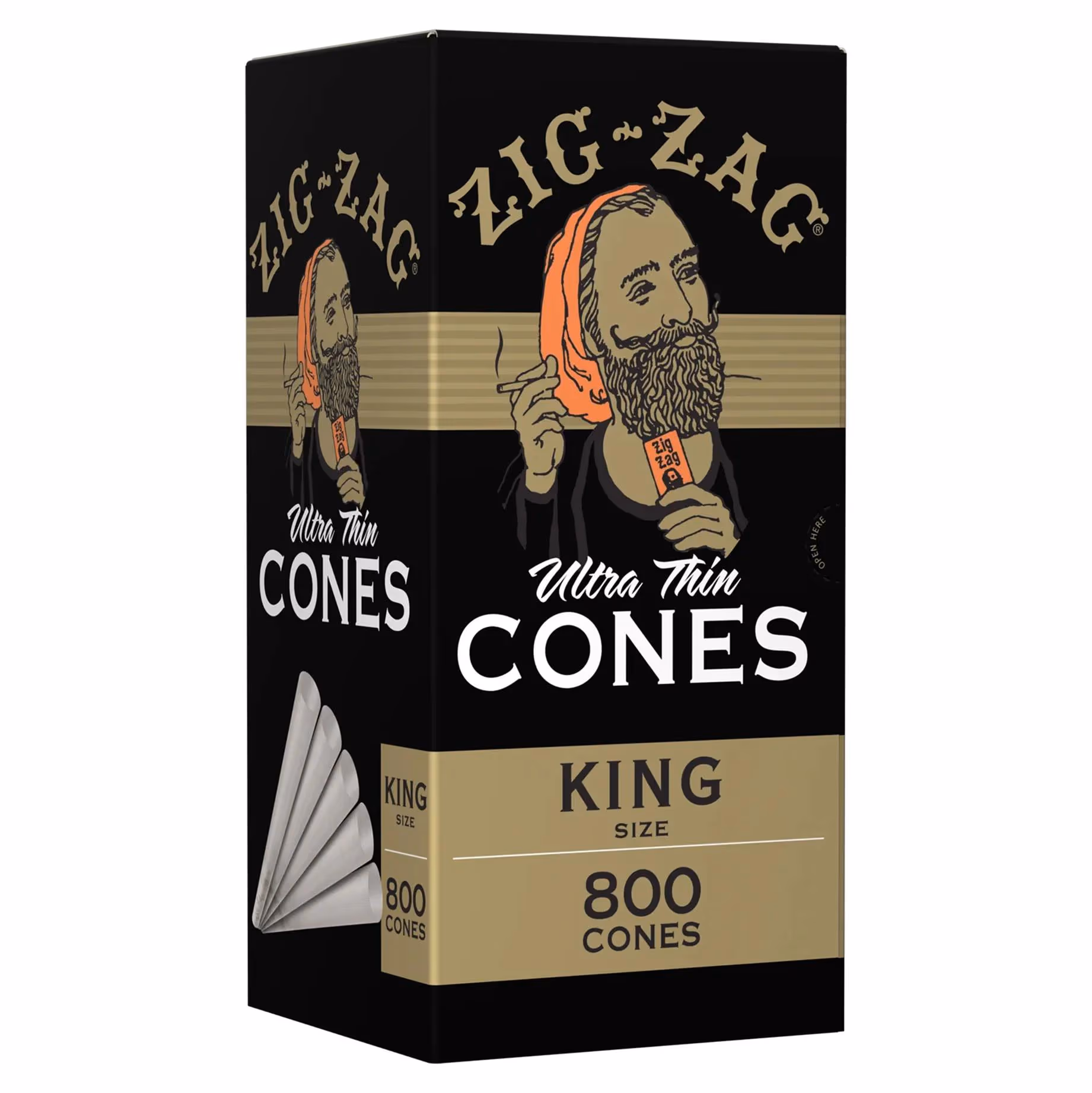 Pre Rolled Cones Ultra Thin White - 109mm King Size 800ct